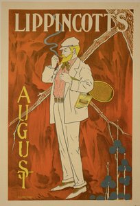 Reproduction of a poster advertising the August Issue of 